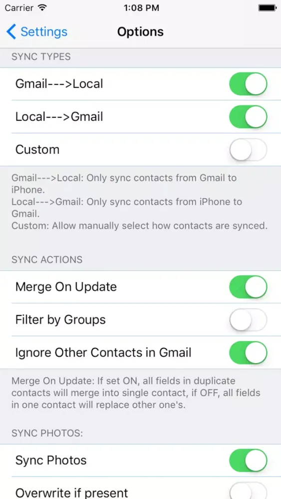 ZXContacts - Smart Contacts & Groups Manager Screenshots