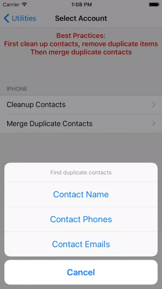 ZXContacts - Smart Contacts & Groups Manager Screenshots