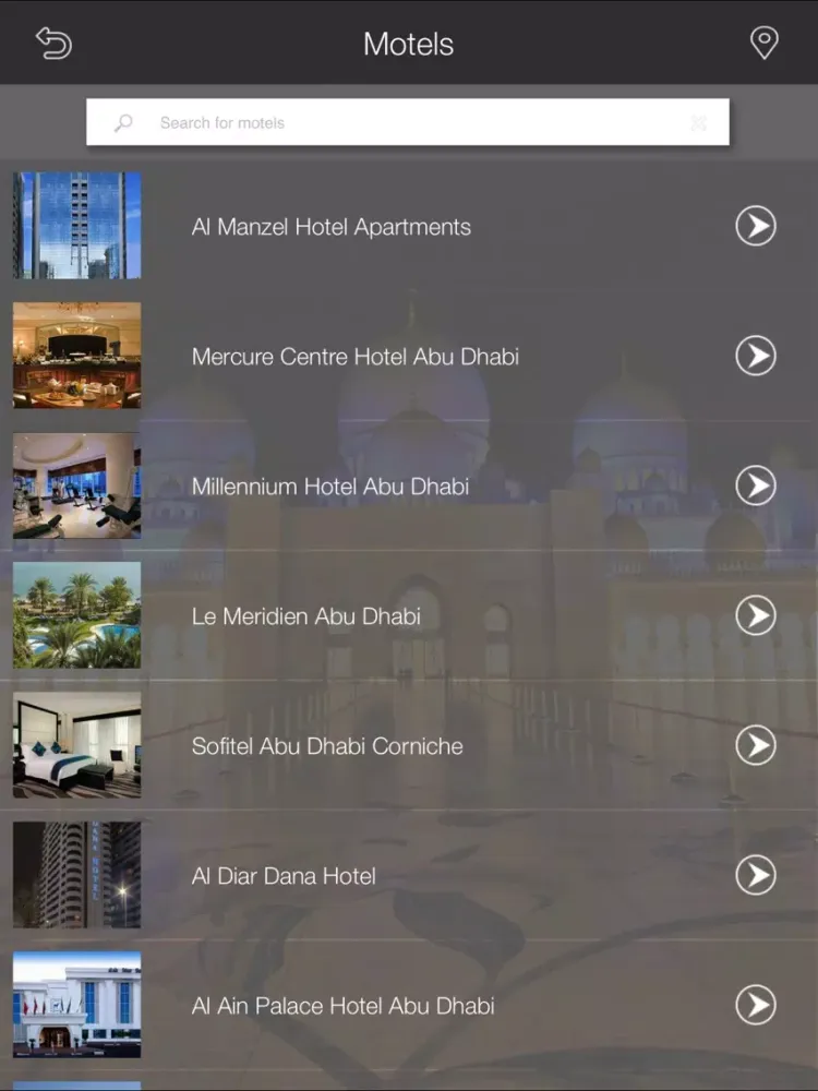 Tangkapan layar Discover Abu Dhabi iPad 
