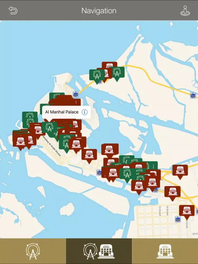 Tangkapan layar Discover Abu Dhabi iPad 