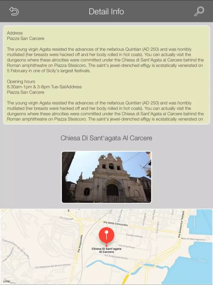 Catania Tourism iPad  स्क्रीनशॉट