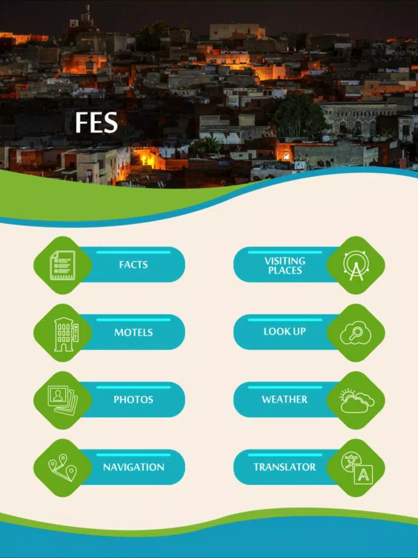 Fes City Guide iPad  Screenshots