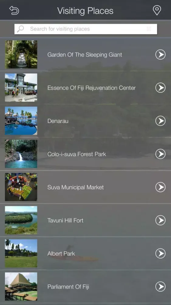 ภาพหน้าจอของ Fiji Tours