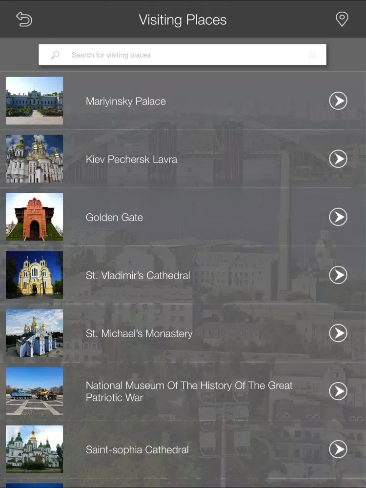 Скриншоты Kiev Things To Do iPad 
