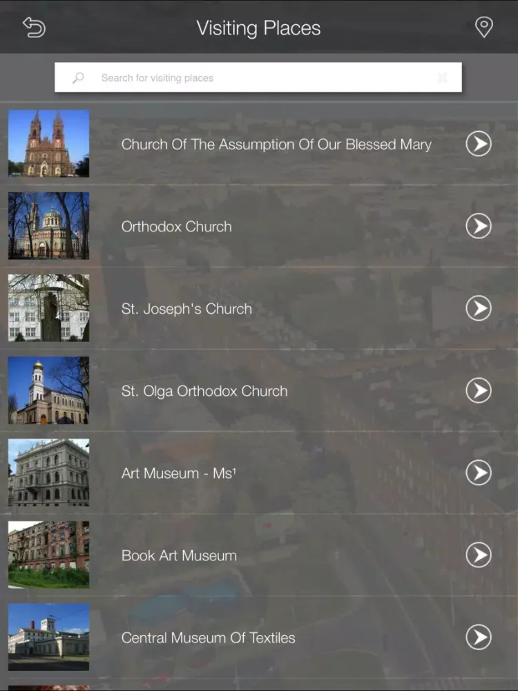 Tangkapan skrin Lodz City Guide iPad 