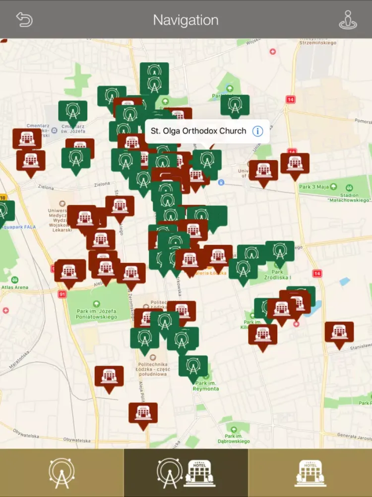 Tangkapan skrin Lodz City Guide iPad 