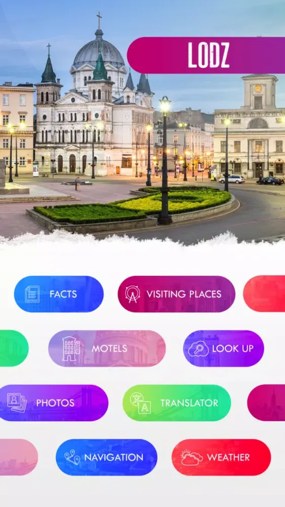 Tangkapan skrin Lodz City Guide
