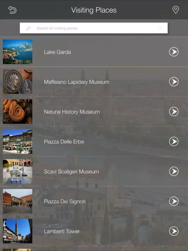 Verona Tourism iPad  Screenshots