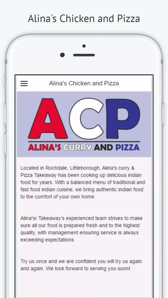 Alina's Chicken and Pizza स्क्रीनशॉट