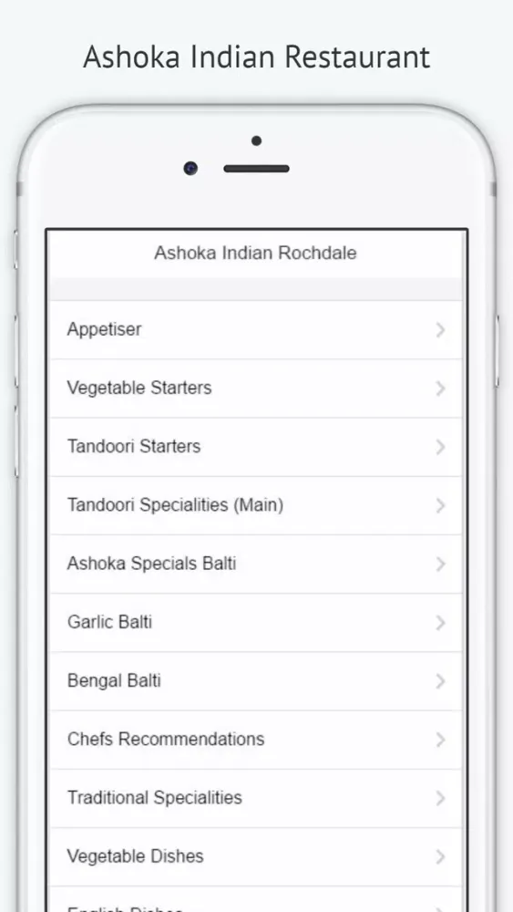 Tangkapan layar Ashoka Indian Rochdale