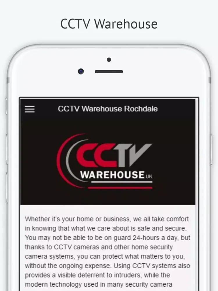 CCTV Warehouse Rochdale iPad  Screenshots