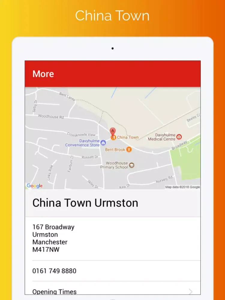 Capturas de tela do China Town Urmston iPad 