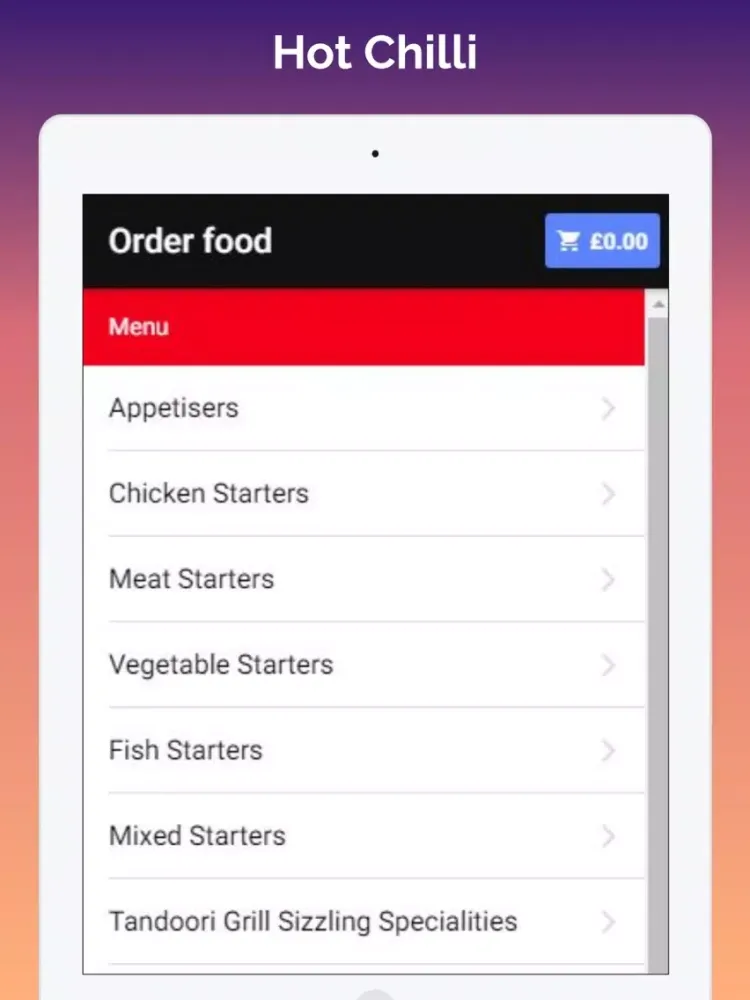 Hot Chilli Restaurant Bolton iPad  سکرین شاٹس