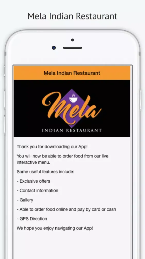 Mela Indian Restaurant Screenshots