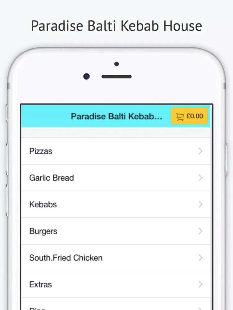 Paradise Balti Kebab House iPad 应用截图