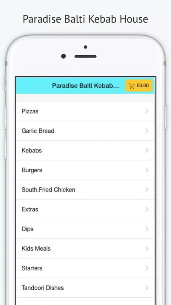 Paradise Balti Kebab House应用截图
