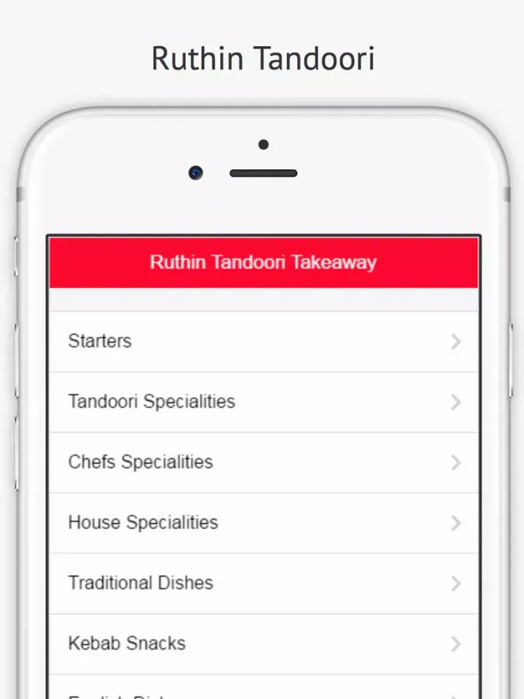 ภาพหน้าจอของ Ruthin Tandoori Takeaway iPad 