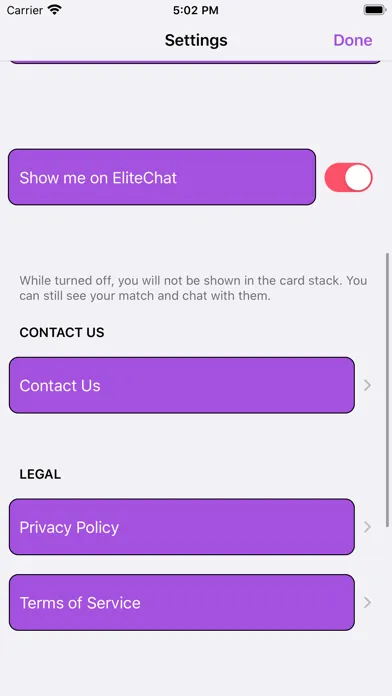 Tangkapan skrin EliteChat - YooMee Mobile