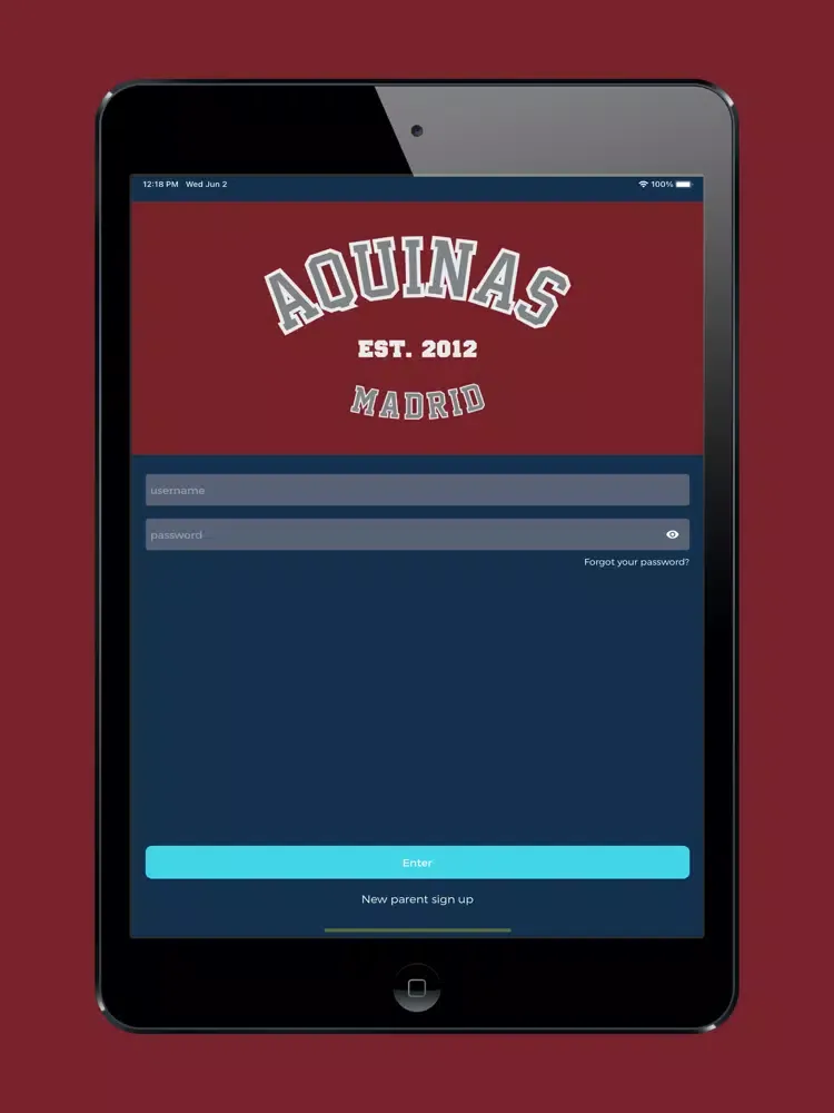 Aquinas Parents SBT iPad  স্ক্রিনশট