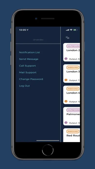Tangkapan skrin King Edward VI Driver App