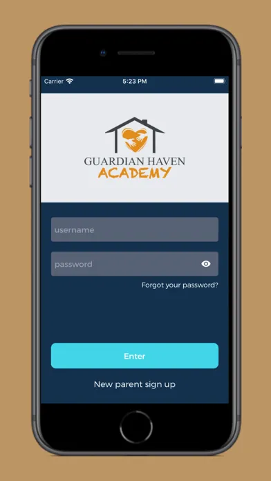 Tangkapan layar Guardian Haven Parent SBT