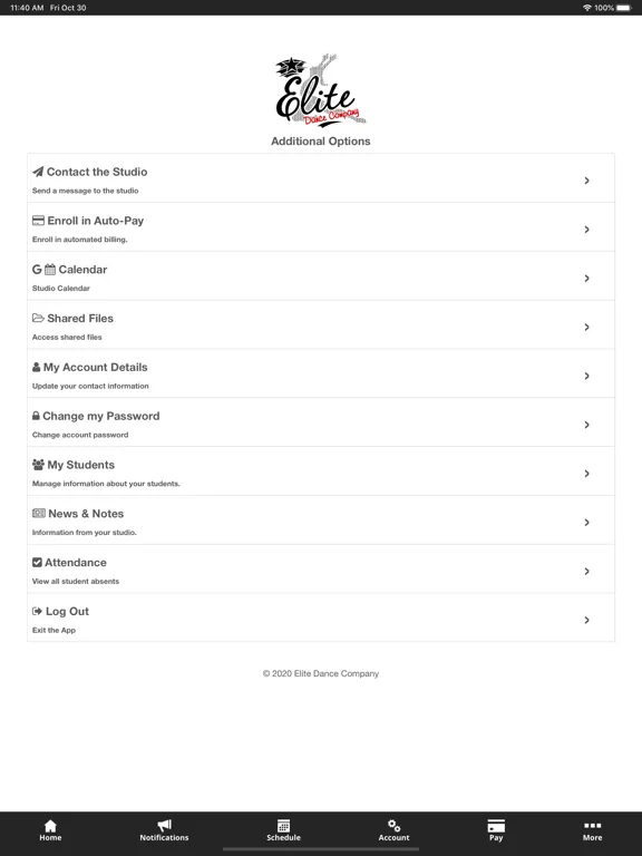 تصاویر Elite Dance Company iPad 