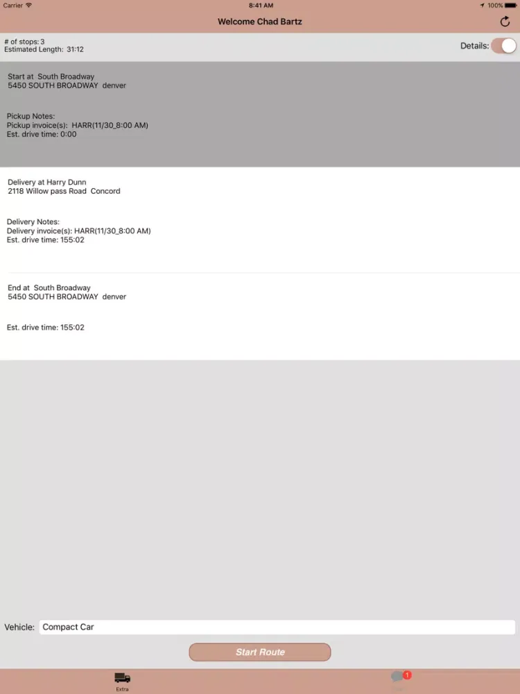 EXTRA Driver Legacy iPad 应用截图