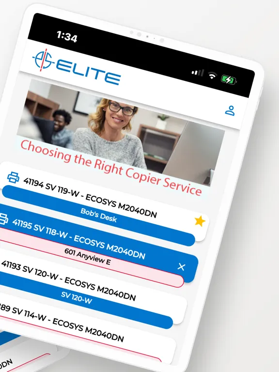 ภาพหน้าจอของ Elite Imaging Systems iPad 