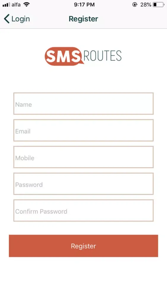 Скриншоты SMS Routes