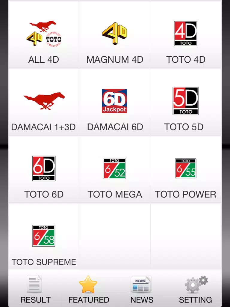 FattChoi 4D (MY & SG) iPad 应用截图