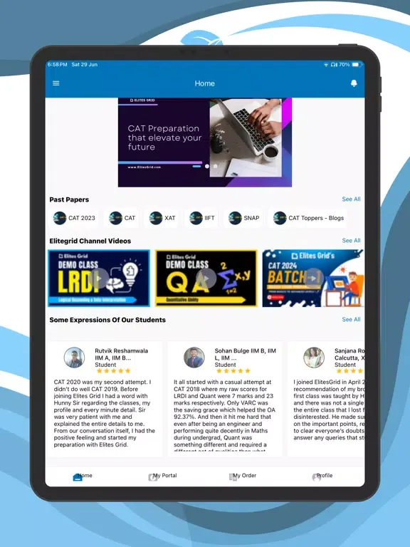 Elites Grid iPad  Screenshots
