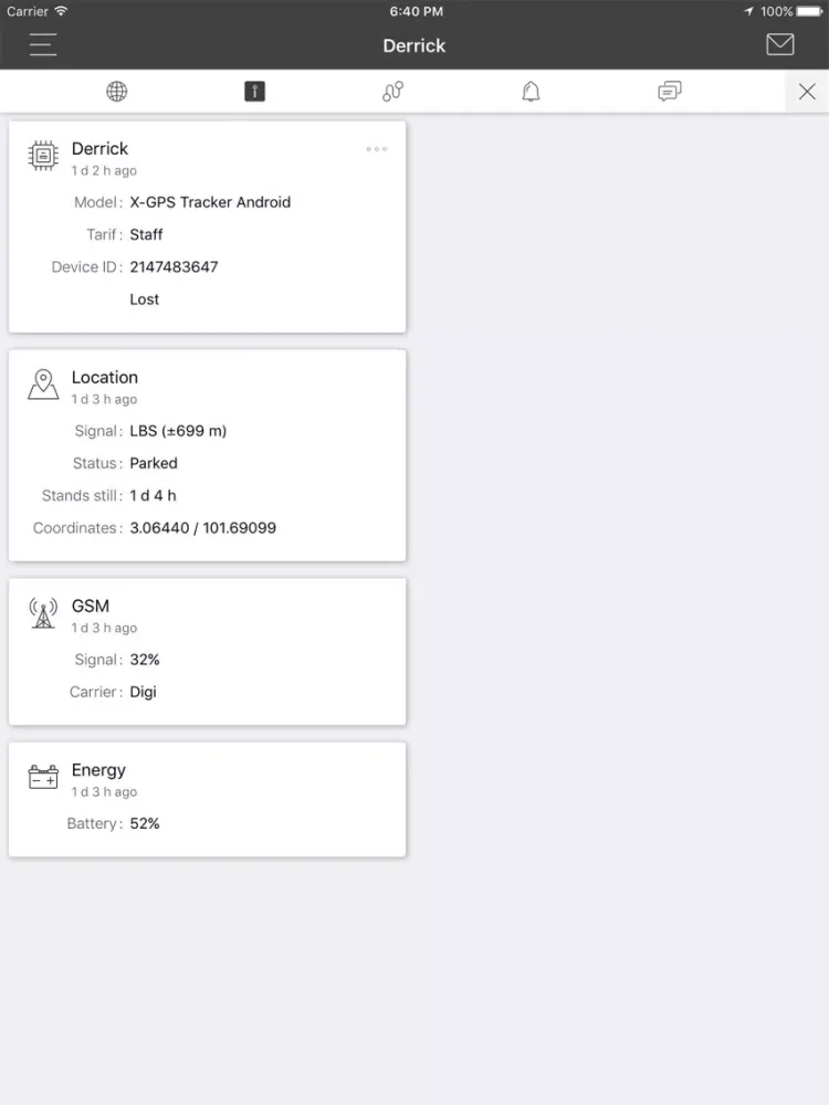 iTAGu Monitor iPad  Screenshots