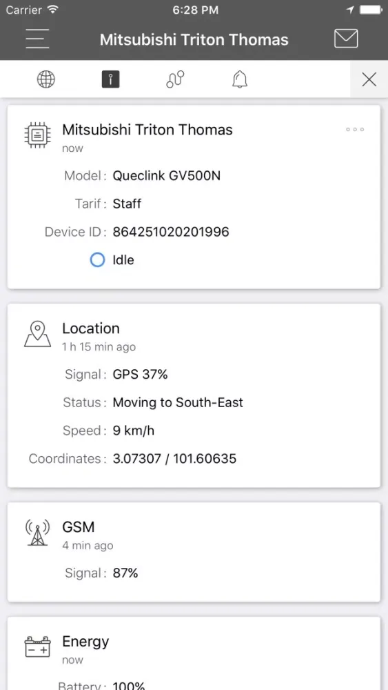 iTAGu Monitor Screenshots