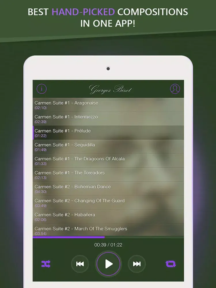 Capturas de pantalla de Bizet - Greatest Hits iPad 