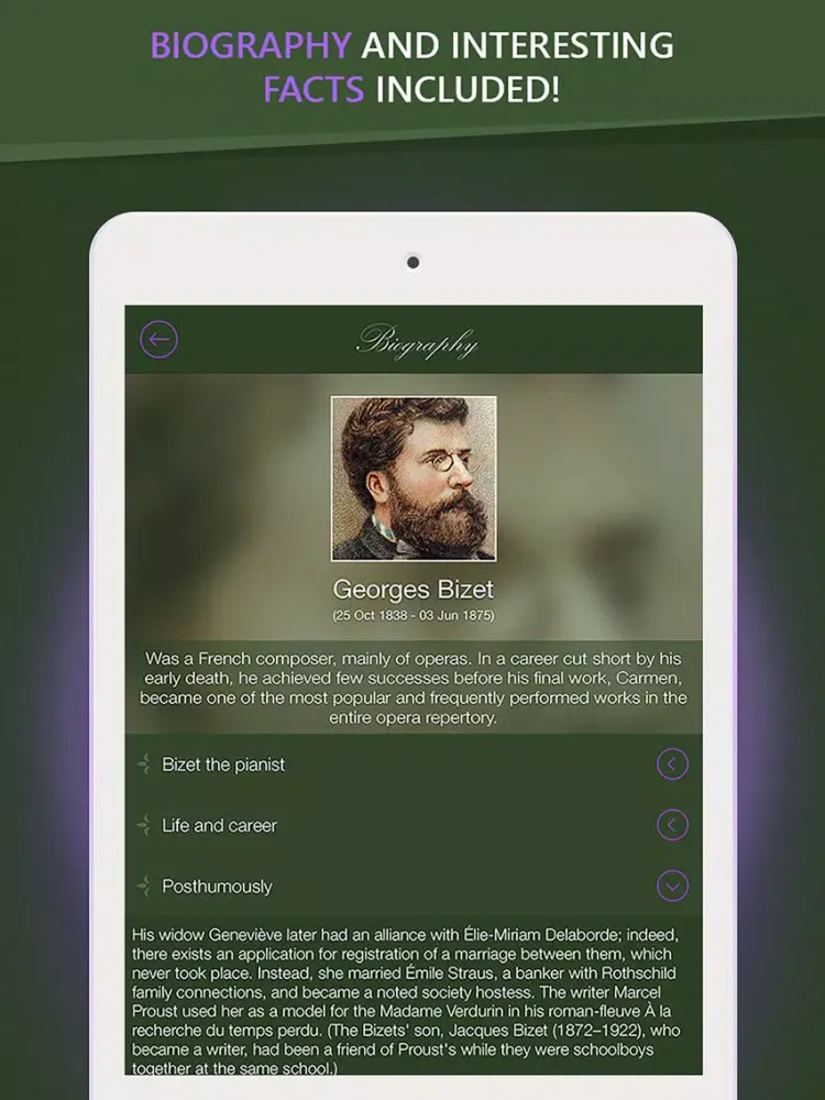 Capturas de pantalla de Bizet - Greatest Hits iPad 