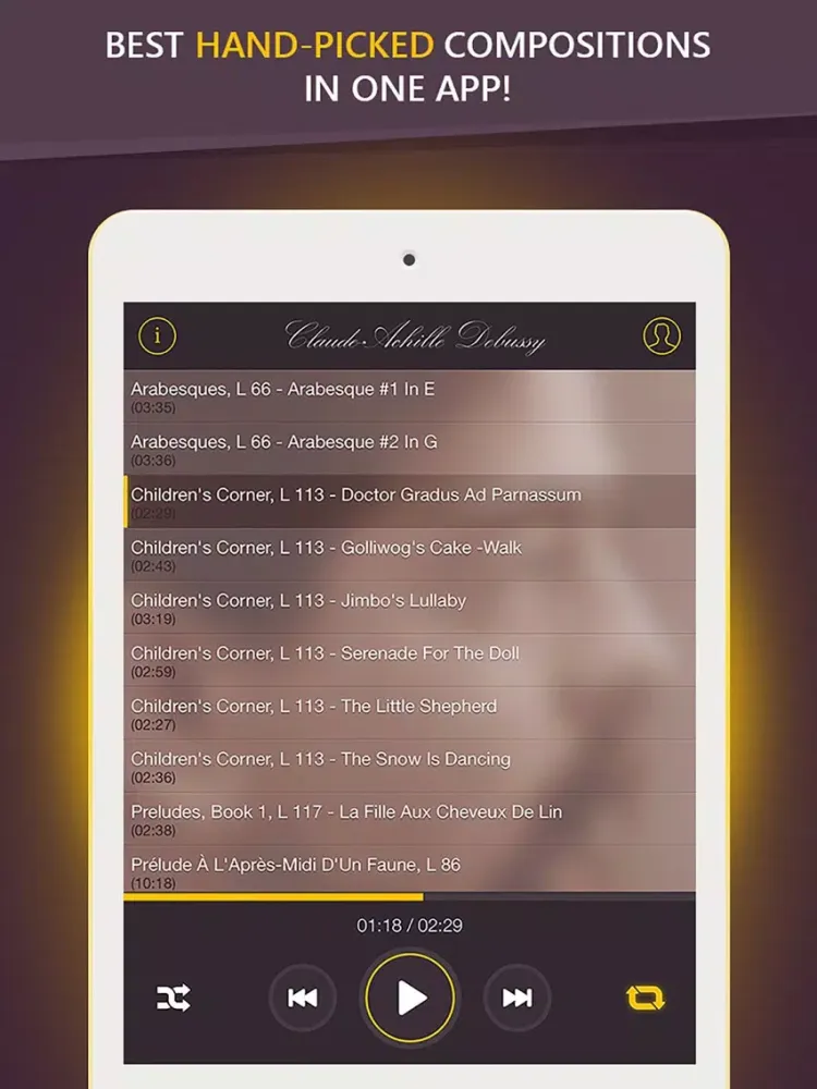 Claude Debussy - Greatest Hits iPad  Screenshots