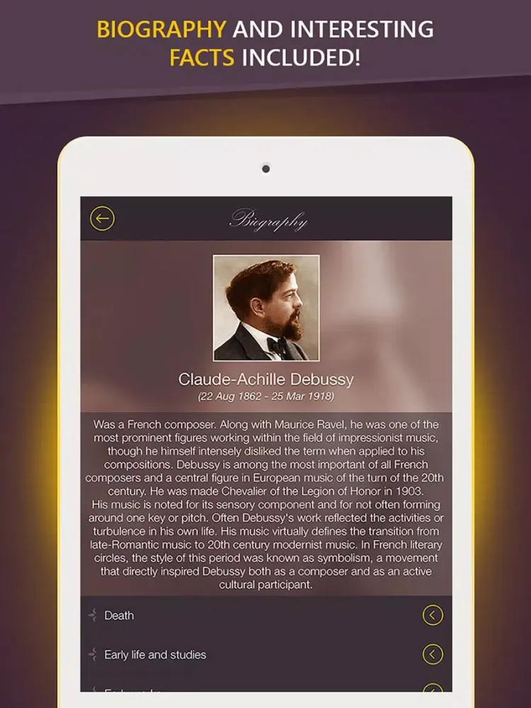 Claude Debussy - Greatest Hits iPad  Screenshots