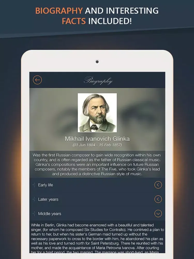 Mikhail Glinka - Greatest Hits iPad 應用截圖