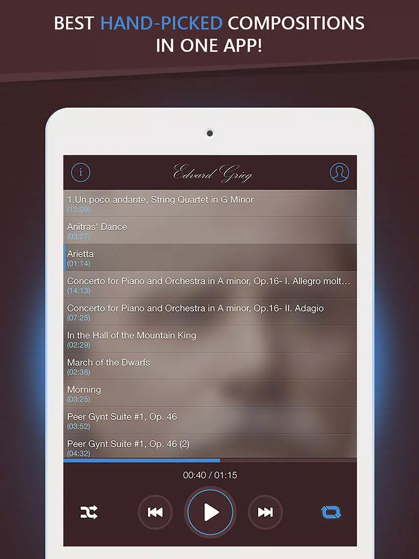 Edvard Grieg - Greatest Hits Full iPad  سکرین شاٹس