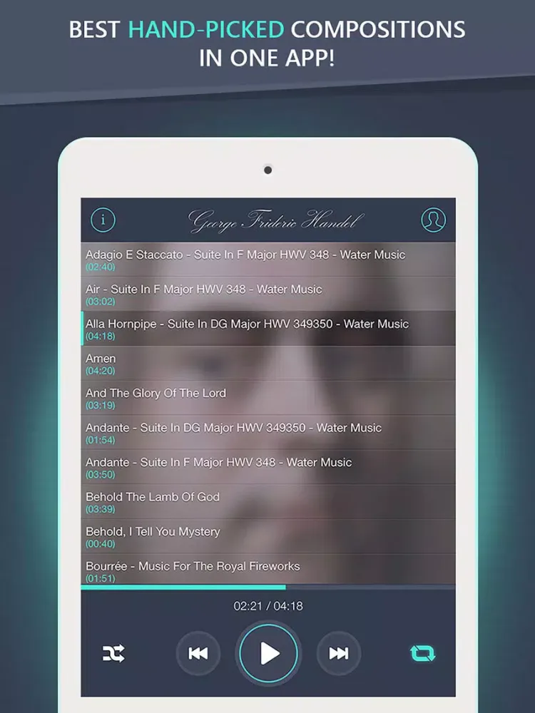 George Handel - Greatest Hits iPad  স্ক্রিনশট