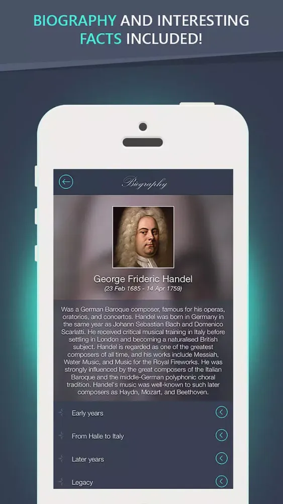 Tangkapan skrin George Handel - Greatest Hits Full