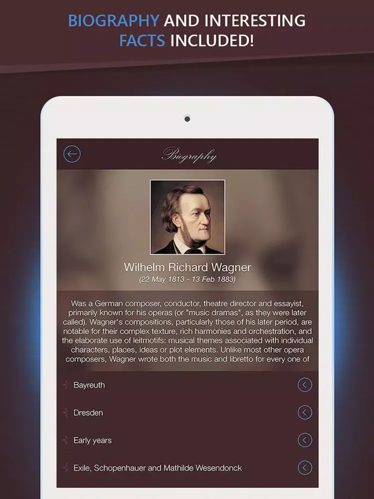 ภาพหน้าจอของ Richard Wagner - Greatest Hits Full iPad 