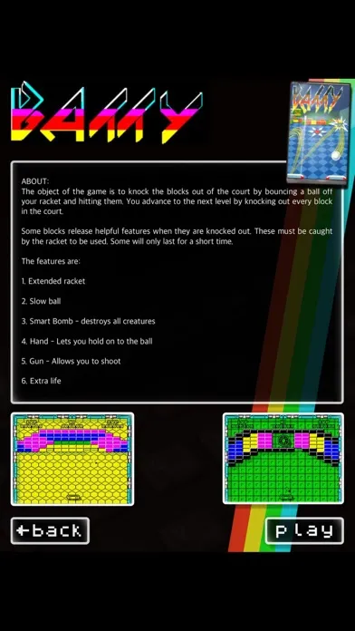 Capturas de tela do Batty: ZX Spectrum