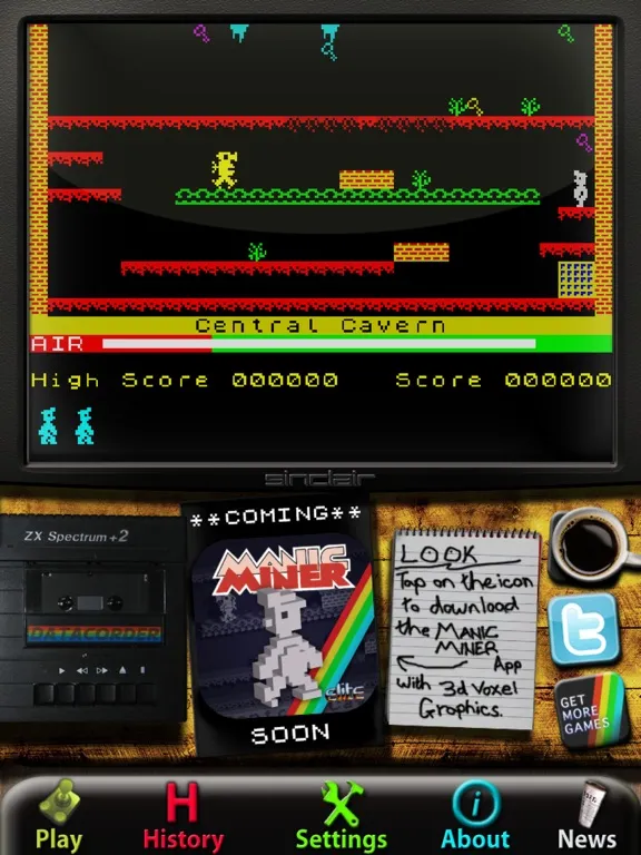 Manic Miner: ZX Spectrum iPad  スクリーンショット