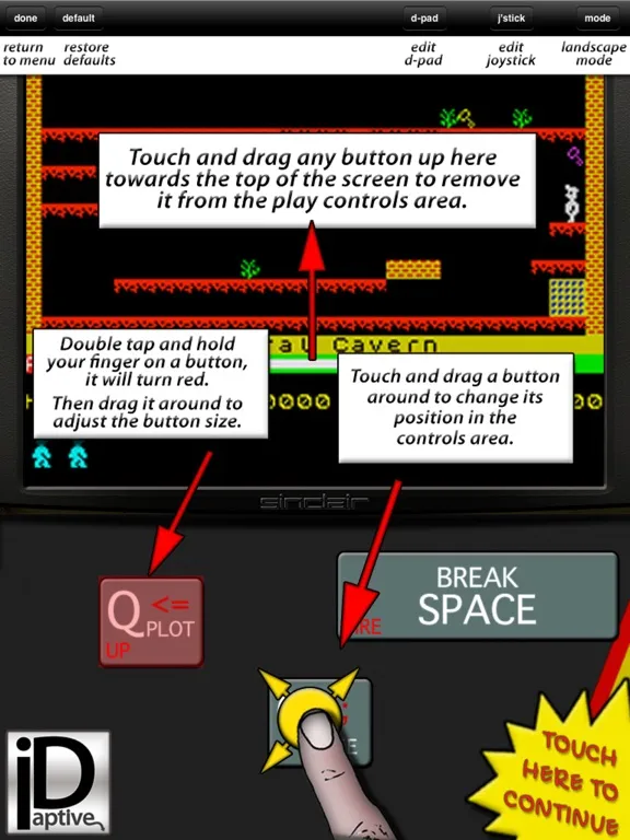 Manic Miner: ZX Spectrum iPad  スクリーンショット