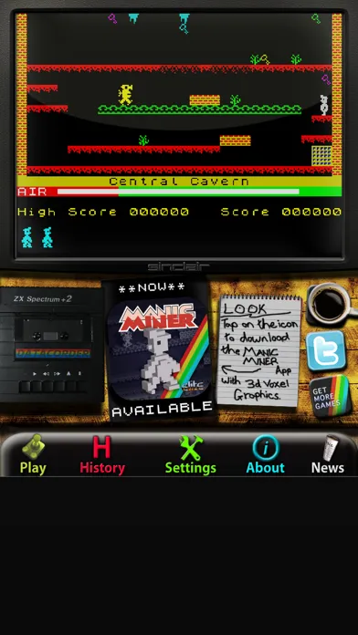 Manic Miner: ZX Spectrum スクリーンショット