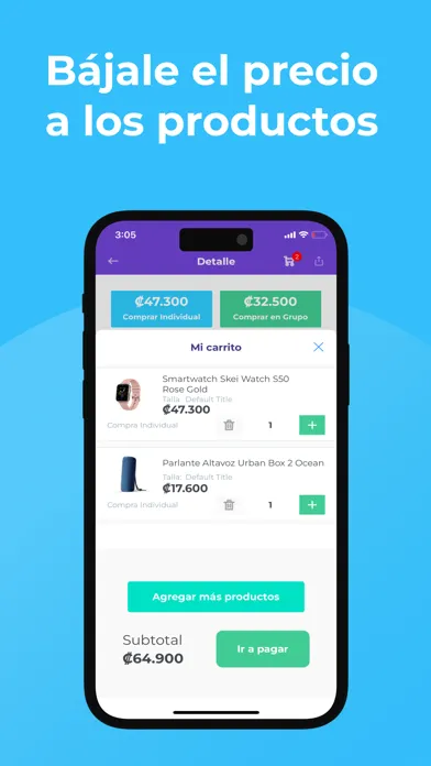 Zrzuty ekranu Shopy - Social Commerce