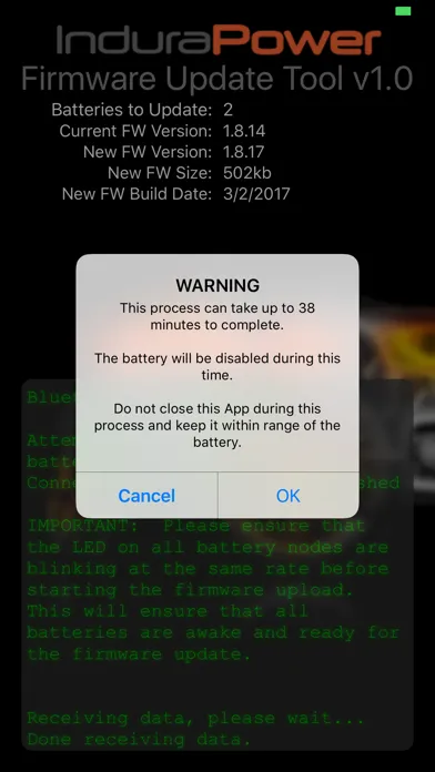Captures d'écran de Update for Indura Batteries