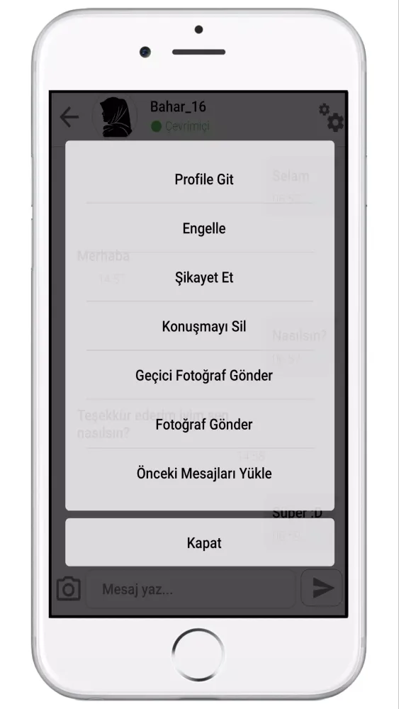 Capturas de tela do Elit İslami Evlilik Sitesi