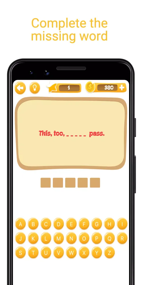 Proverbs Game - Proverb puzzle スクリーンショット